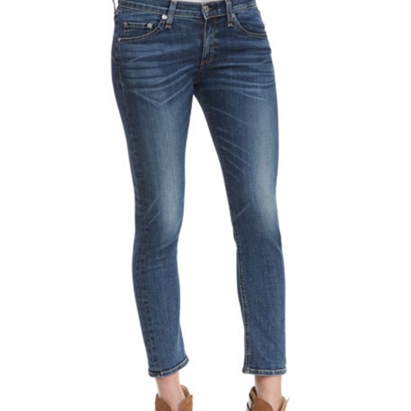 Rag & Bone Revolve Capri Dark Wash Skinny Jeans 27 - Picture 1 of 7